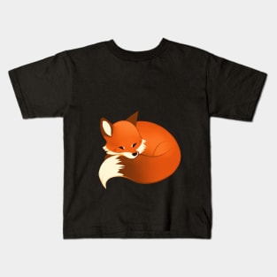 Sleeping Fox Kids T-Shirt